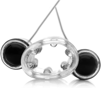 Vibrating Cock Ring Glans Penis Head Sleeve Stroker with  3 Speeds & 17 Patterns