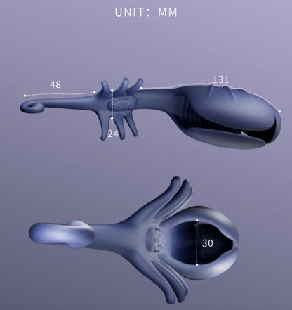 Male Masturbator Penis Training Vibrator with 10 Vibrating Modes