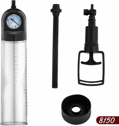 Manual Vacuum Penis Pump Enlarger with Stimulation Trainer