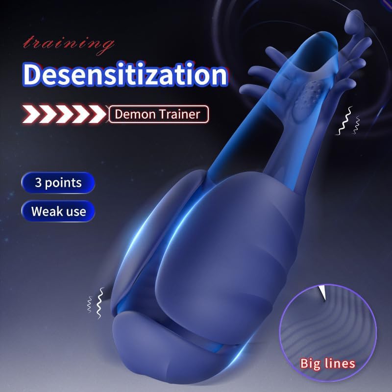 Male Masturbator Penis Training Vibrator with 10 Vibrating Modes