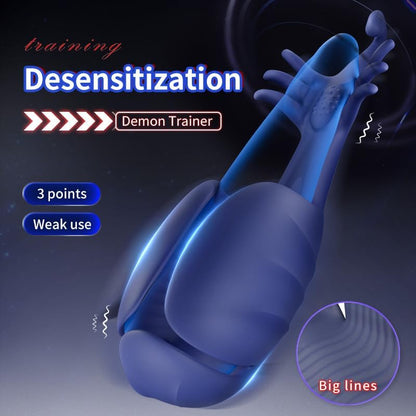 Male Masturbator Penis Training Vibrator with 10 Vibrating Modes