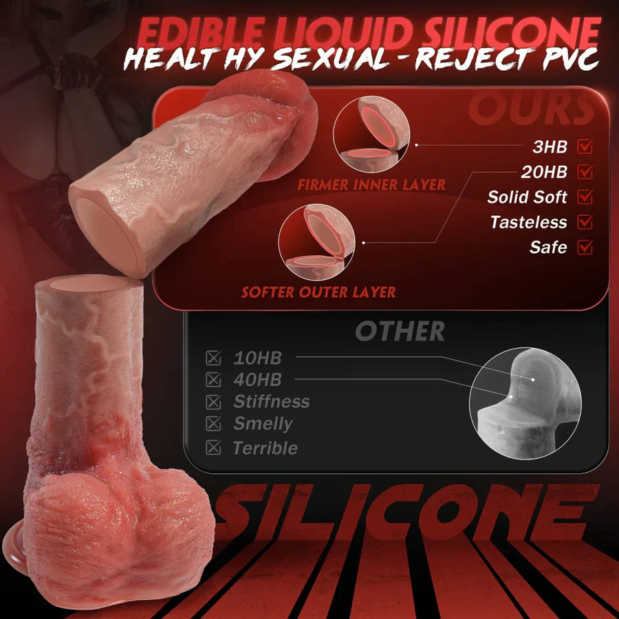 10.3 inch Realistic Fantasy Huge Dildo with Strong Suction Base