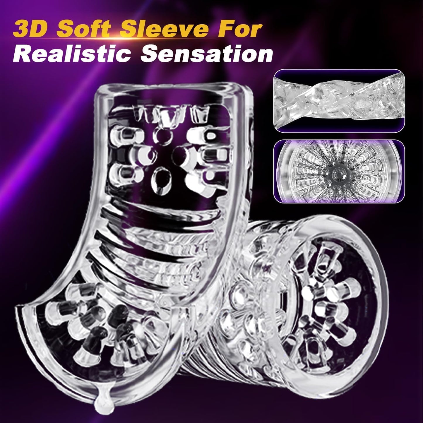 Automatic Masturbator Penis Pump Sex Machine with 10 Rotating Thrusting Modes