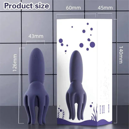 Octopus Tentacle Penis Vibrator Glans Trainer with 10-Frequency vibrations