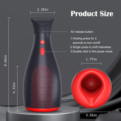 Deep Throat Oral Automatic Male Masturbator Blowjobs Machine with 7 Vibrations