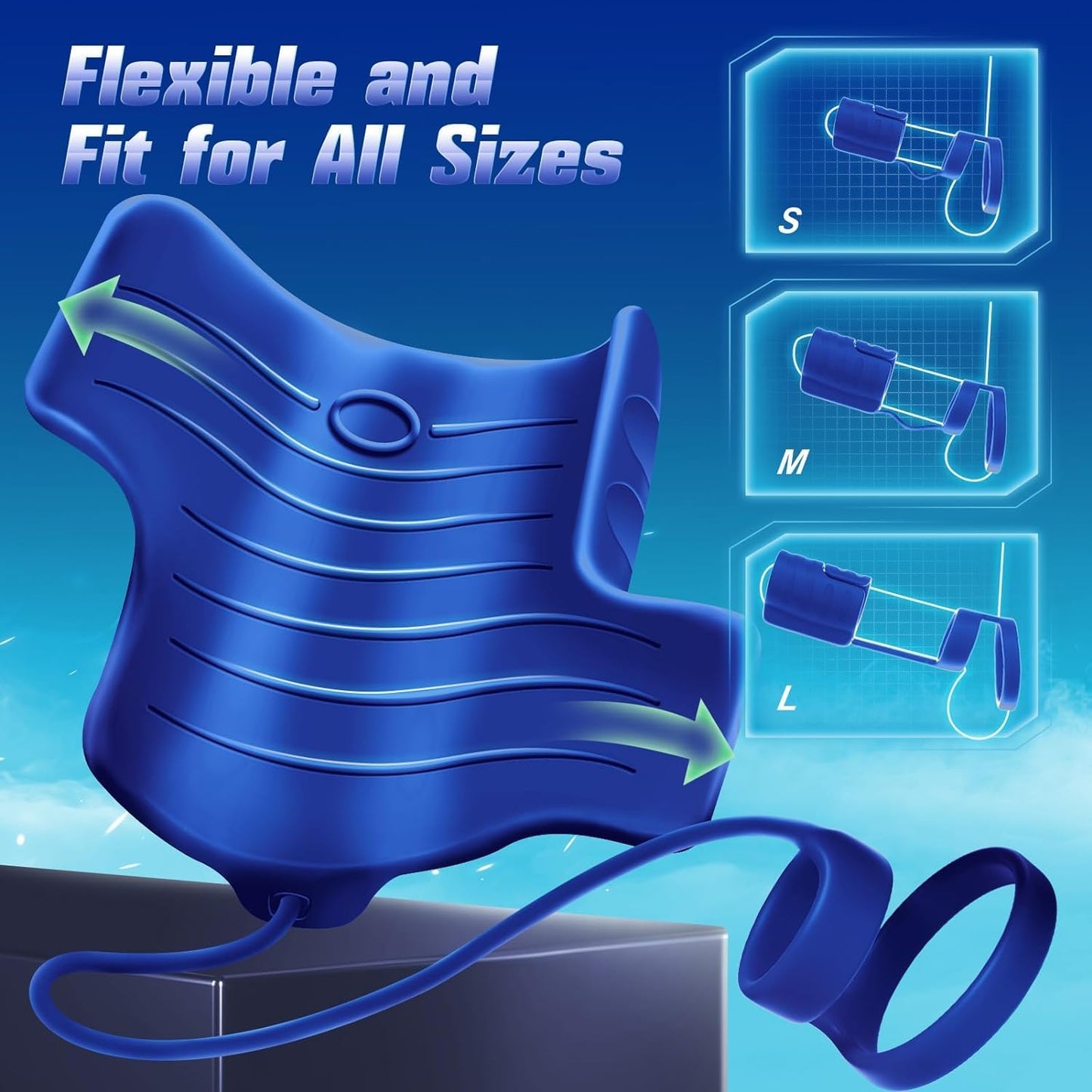 Lock Ring APP Control Penis Trainer Vibrator Cock Ring with 9 Powerful Vibration Modes