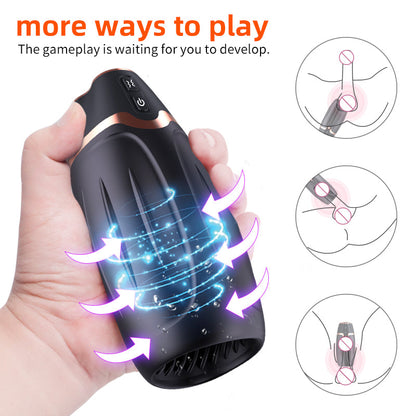 Automatic Masturbator Penis Training Device with Telescopic & Suction & Clamping