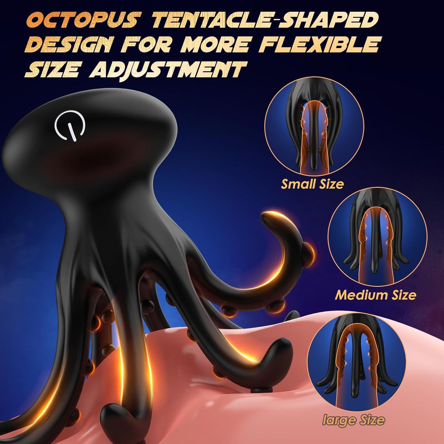 Octopus Tentacle Penis Trainer Vibrator Masturbator with 10 Vibration Modes