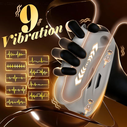 Portable Penis Cage Chastity Belt BDSM Protection Testicle Trainer with 9 Modes & APP Control