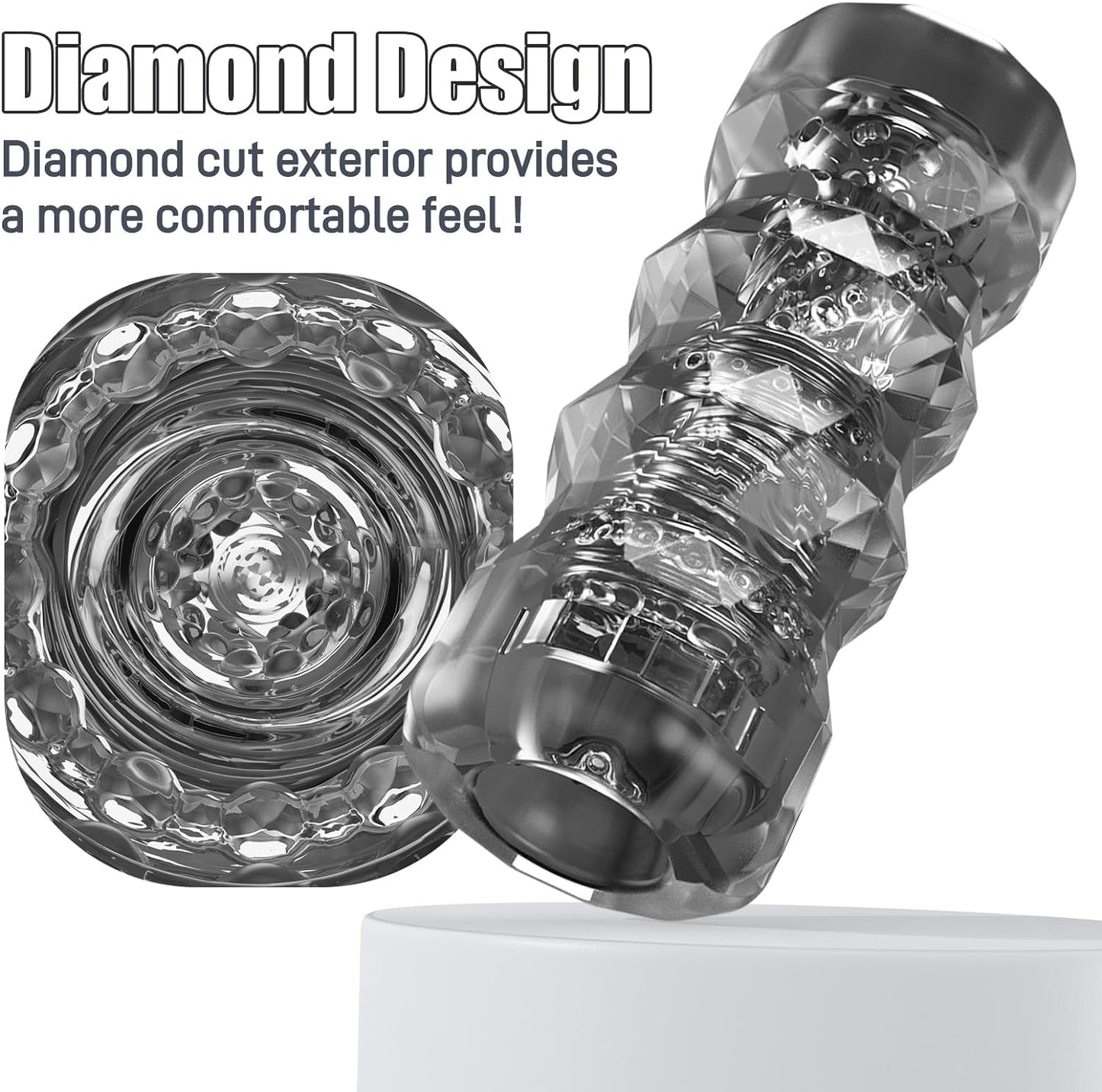 Diamond Design Realistic Male Masturbator Pocket Pussy