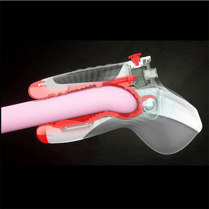 Air Blast Automatic Masturbator Penis Trainer Blowjob with 3 Suction & 7 Vibration Modes