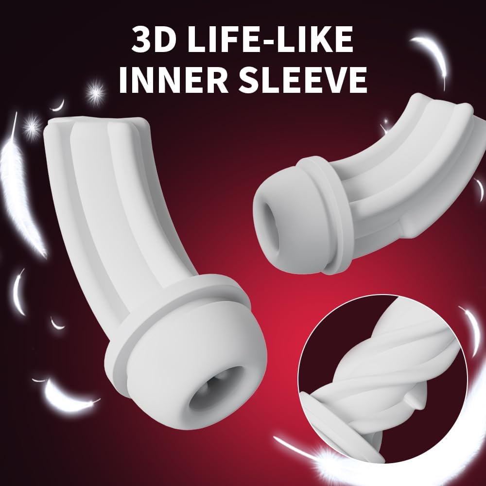 Electric Masturbator Vacuum Pump with 10 Thrusting & Rotating & Vibrating & Sucking