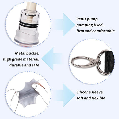 Penis Pump Extender Glans Trainer Stretcher Kit