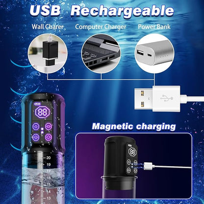 4 + 3 Suction Pressure Electric Vacuum Pump Penis Pump Masturbator