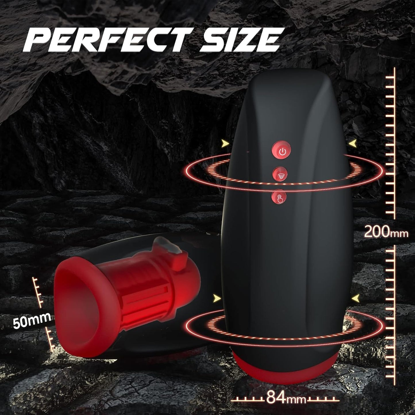 Automatic Oral Masturbator Penis Trainer Blowjob with 10 Vibration & 6 Suction Modes