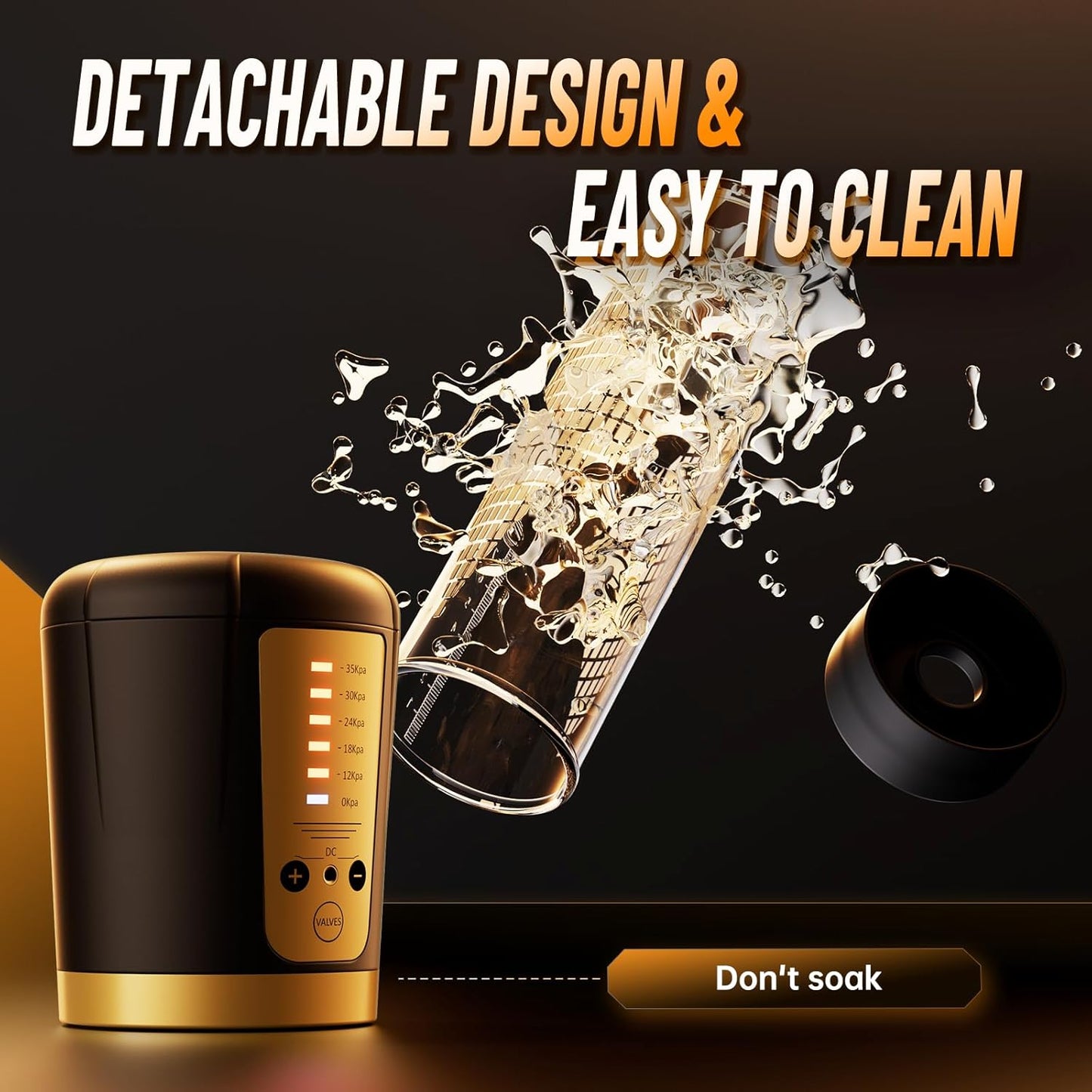 Electric Vacuum Pump Penis Enlargement Masturbator with 4 Powerful Suction Modes