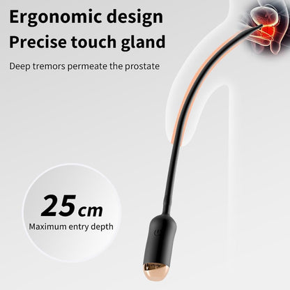 9.8" Urethral Sounds Dilators Penis Plug Stimulator with 10 Vibrating & Heating