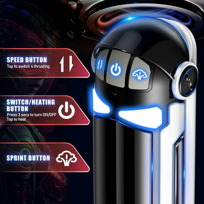 3 in 1 Automatic Male Masturbators Stroker Sex Machine with 4 Thrusting Modes