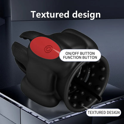 Electric Masturbator Glans Massage Vibrator Penis Stimulation with 10 Vibration Modes