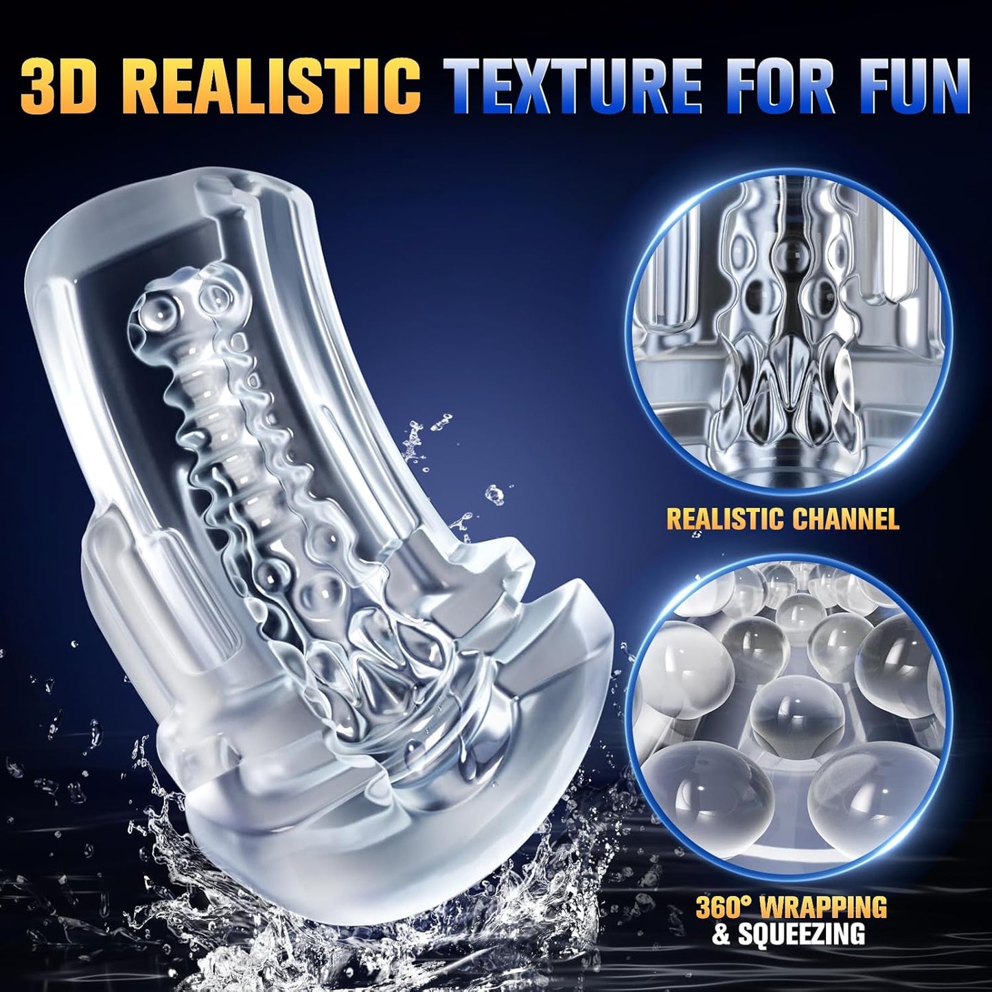 Automatic Masturbator Penis Pump Stroker with 9 Sucking & 10 Vibrating Modes