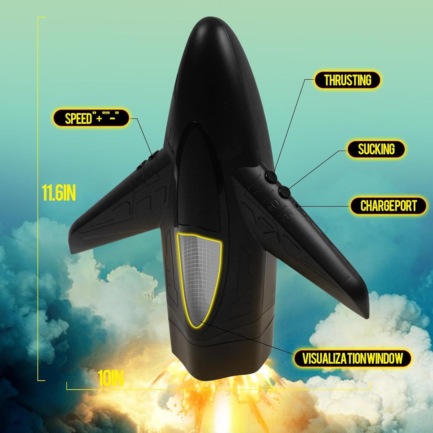 4 IN 1 Electric Heating Masturbator Stroker with 10 Thrusting & Suction & Vibrating Modes