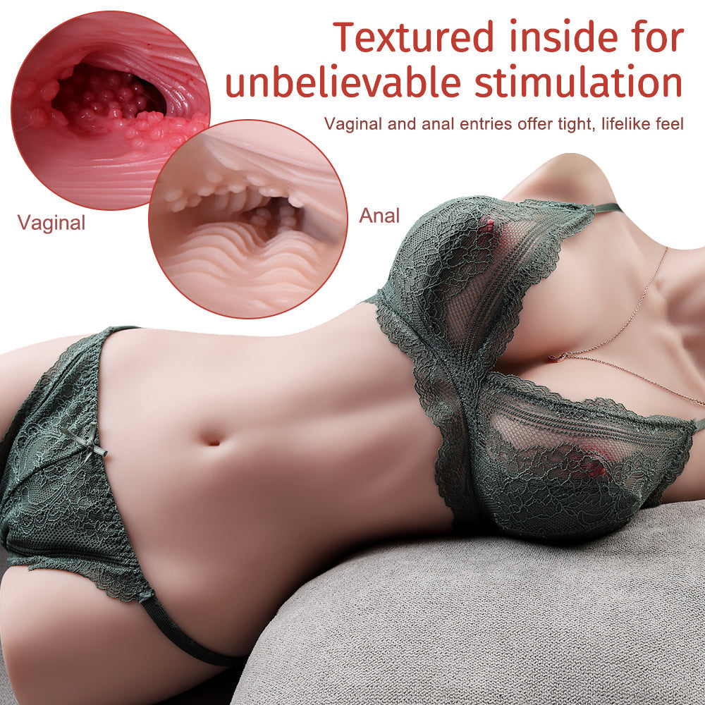 Hermosa - 21.61LB Life Size Torso Sex Doll With Big Breasts And Thin Waist