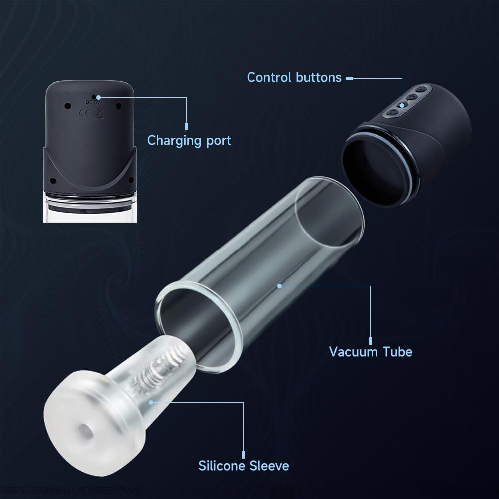 Electric Penis Pump Enlarger Enlargement with 6 Suction Modes