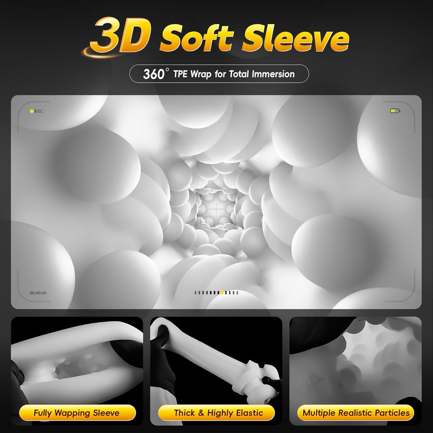 Automatic Masturbator Blowjob Sex Machine with 4 Sucking 6 Vibrating & 9 Thrusting Modes