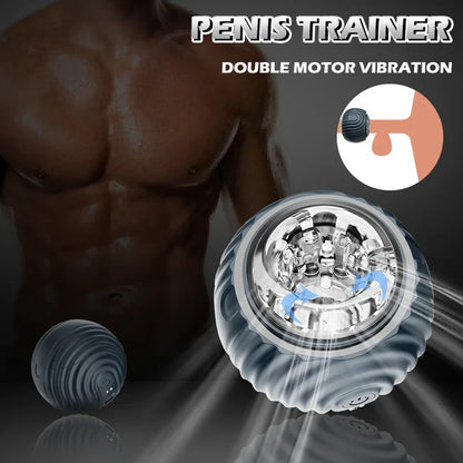 Automatic Penis Trainer Stroker Blowjob Masturbator with 10 Vibration Modes