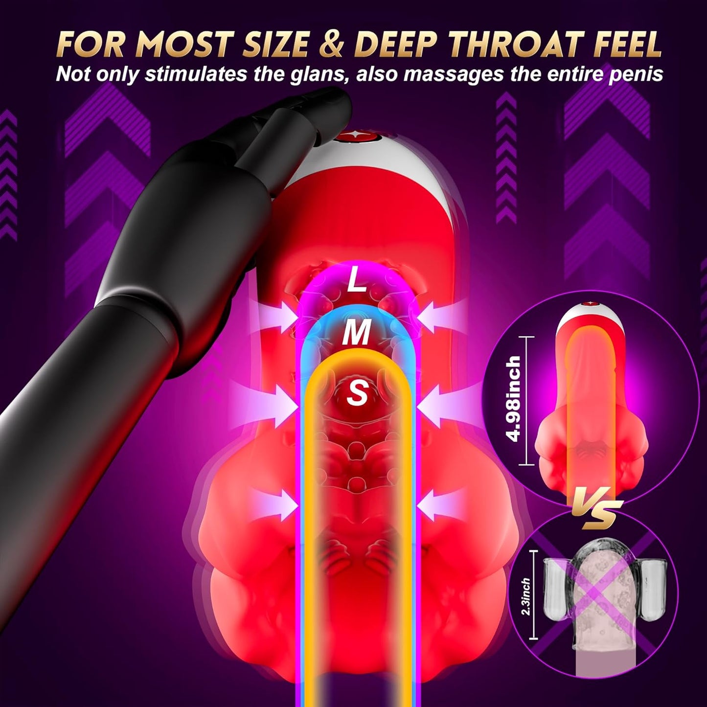 4 IN 1 Penis Vibrator Pocket Pussy Pump Masturbator with 9 Training Stroker Modes
