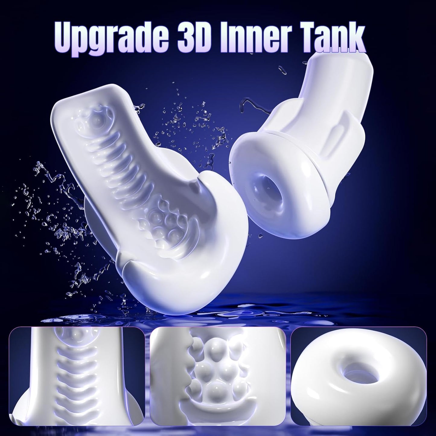 Automatic Masturbator Stroker Sex Machine with 6 Thrusting & 3 Suction