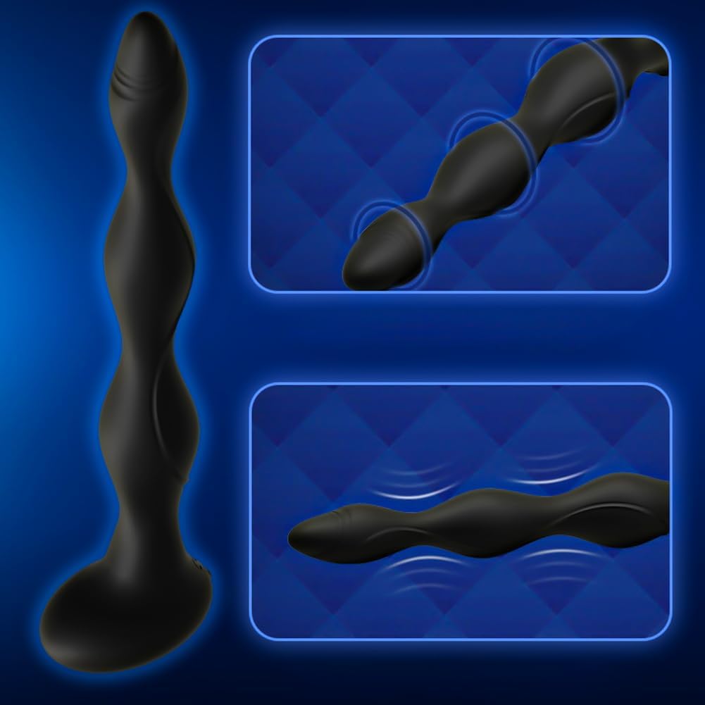 E-stim Anal Vibrator Prostate Massager with 5 Electric Shock Intensities 10 Vibration Modes