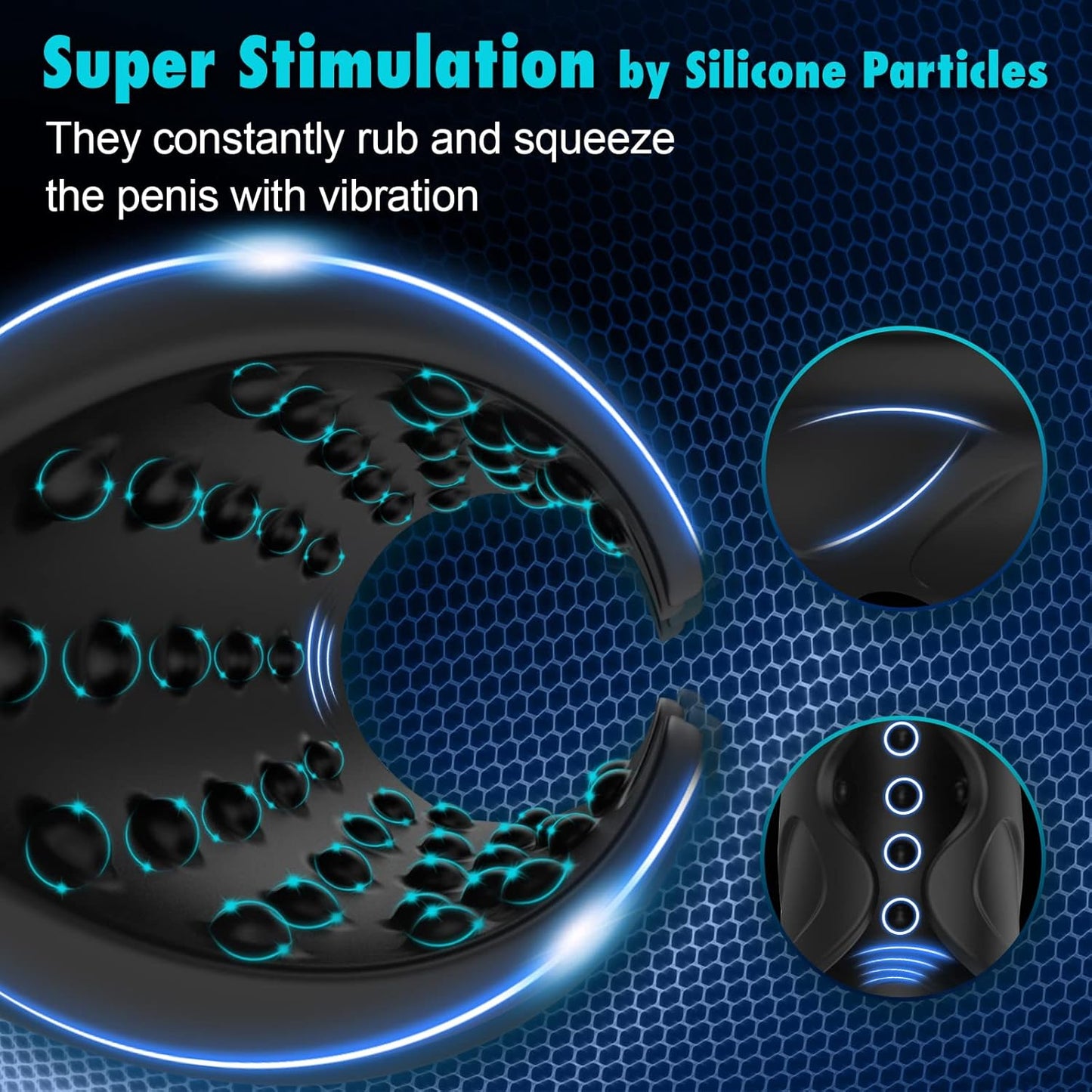 3 IN 1 Electric Penis Trainer Glans Stimulator Masturbator with 10 Vibration Modes
