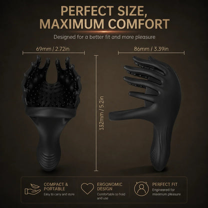 Wearable Testicle Massager Penis Trainer Vibrator Cock Ring mit 10 Vibration Modes