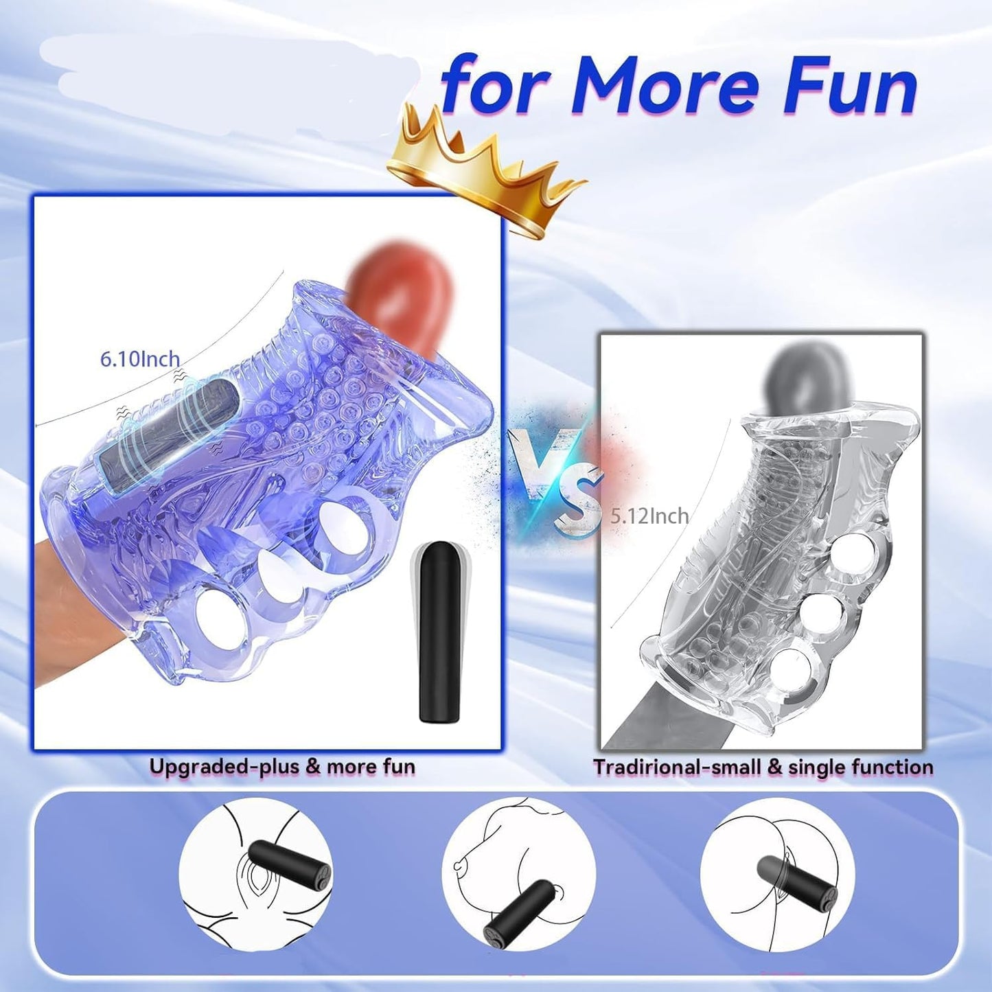 Electric Penis Trainer Vibrator Stroker Blowjob with 10 Vibration Modes