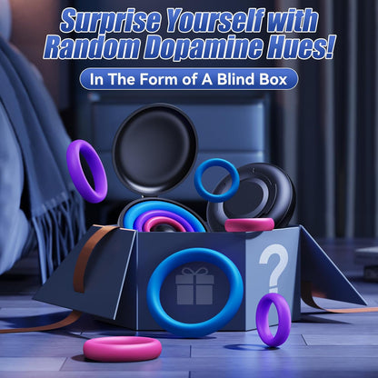 3 Pcs Multi-Coloured Different Sizes Penis Ring Cockring Cock Stimulator