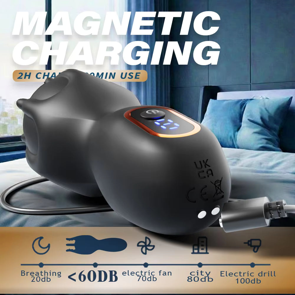 3 IN Glans Trainer Penis Massage Vibrator Masturbator with 9 Vibration Modes