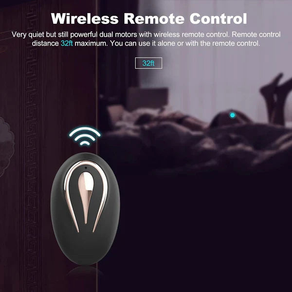 Wireless Prostate Massager Anal Vibration Sex Toys with 12 Powerful Modes