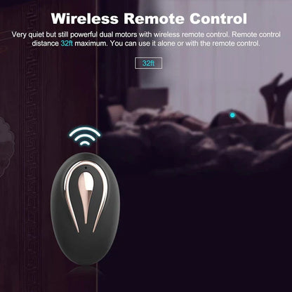 Wireless Prostate Massager Anal Vibration Sex Toys with 12 Powerful Modes