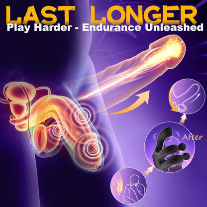 360° Blowjob Training Wrap Penis Trainer Vibrator with 10 Clamping & Vibrating Modes