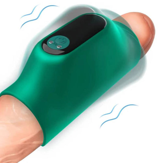 Hands-free Penis Trainer Glans Vibrator Massager with 9 Pulsation Modes