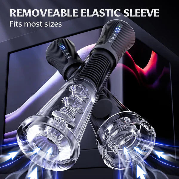 Automatic Masturbator Penis Pump Enlarger with 9 Vibrations & 5 Auto-suction Modes
