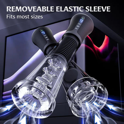 Automatic Masturbator Penis Pump Enlarger with 9 Vibrations & 5 Auto-suction Modes
