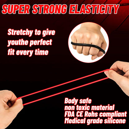 6 Pcs Silicone Cook Ring Penis Trainer Adult Toys