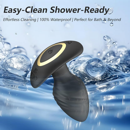 APP Control Classic Anal Vibrator Butt Plug with 360° Rotation & 9 Vibration Modes