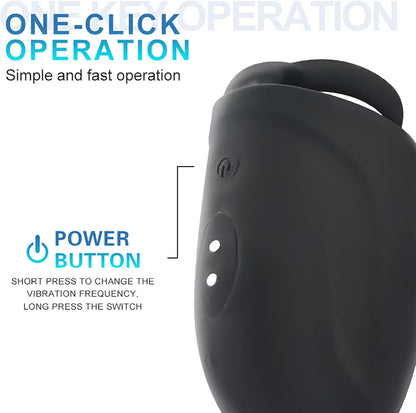 Electric Glans Stimulator Penis Trainer Vibrator Masturbator with 10 Vibration Modes