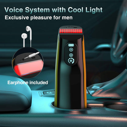 Automatic Masturbator Stroker Blowjob with 7 Vibrating & 7 Sucking & Heating Modes