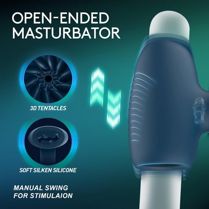 Automatic Masturbator Penis Trainer Massager Vibrator with 9 Vibrating Modes