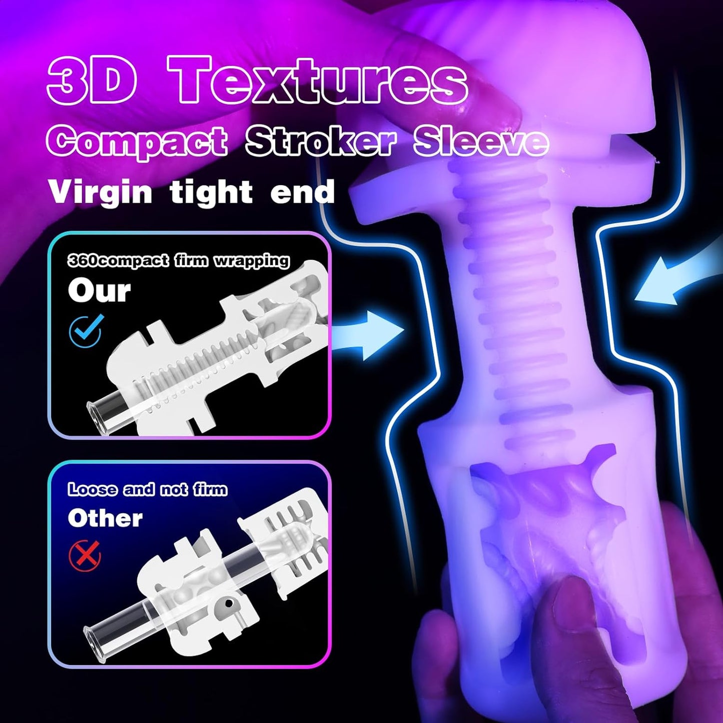 5 Squeezing Thrusting Modes Automatic Masturbator with CVT Speed Control