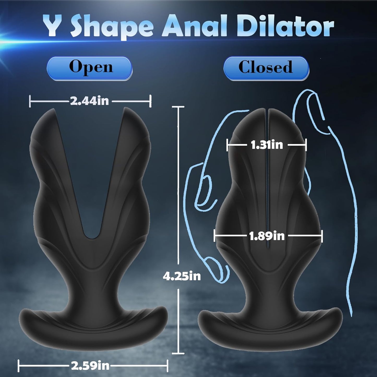 E-stim Anal Plug Prostate Vibrator with 8 Electric Shock & Vibrations